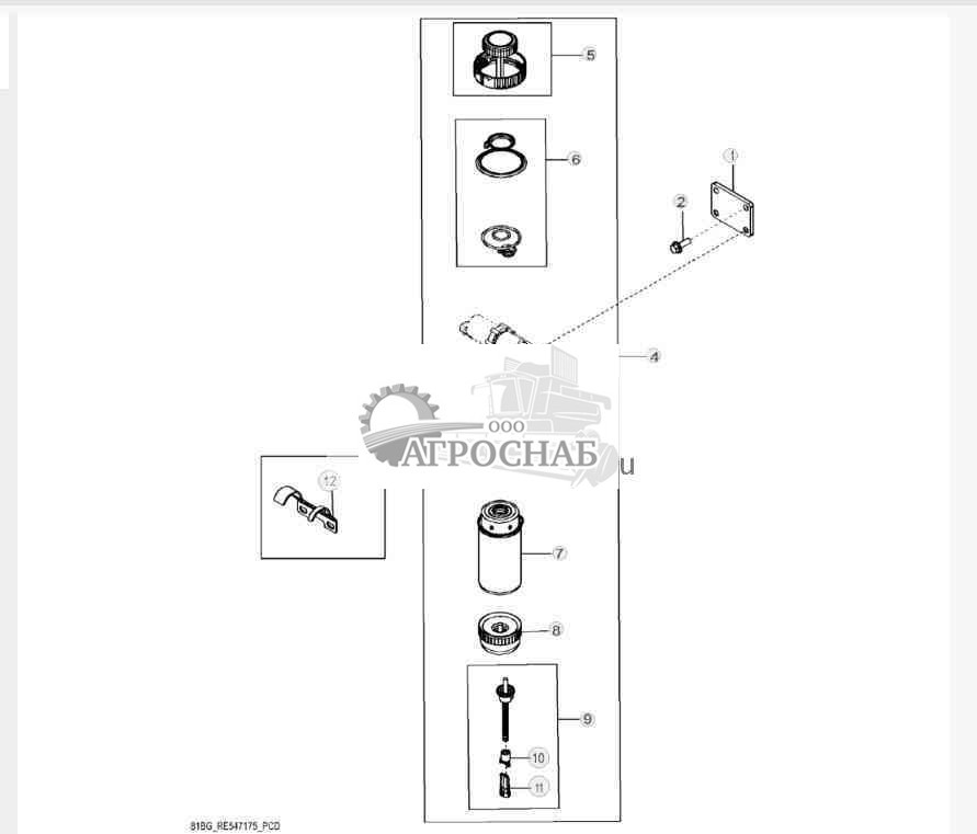 81BG Топл. фильтр грубой очистки 